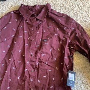 Brand New Maroon Men’s Brixton Button Down